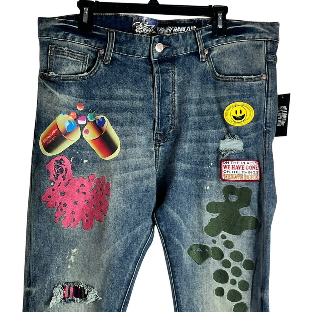 Billionaire Boys Club Moonrocks Slim Fit Jeans Men Size 38 - Picture 4 of 13